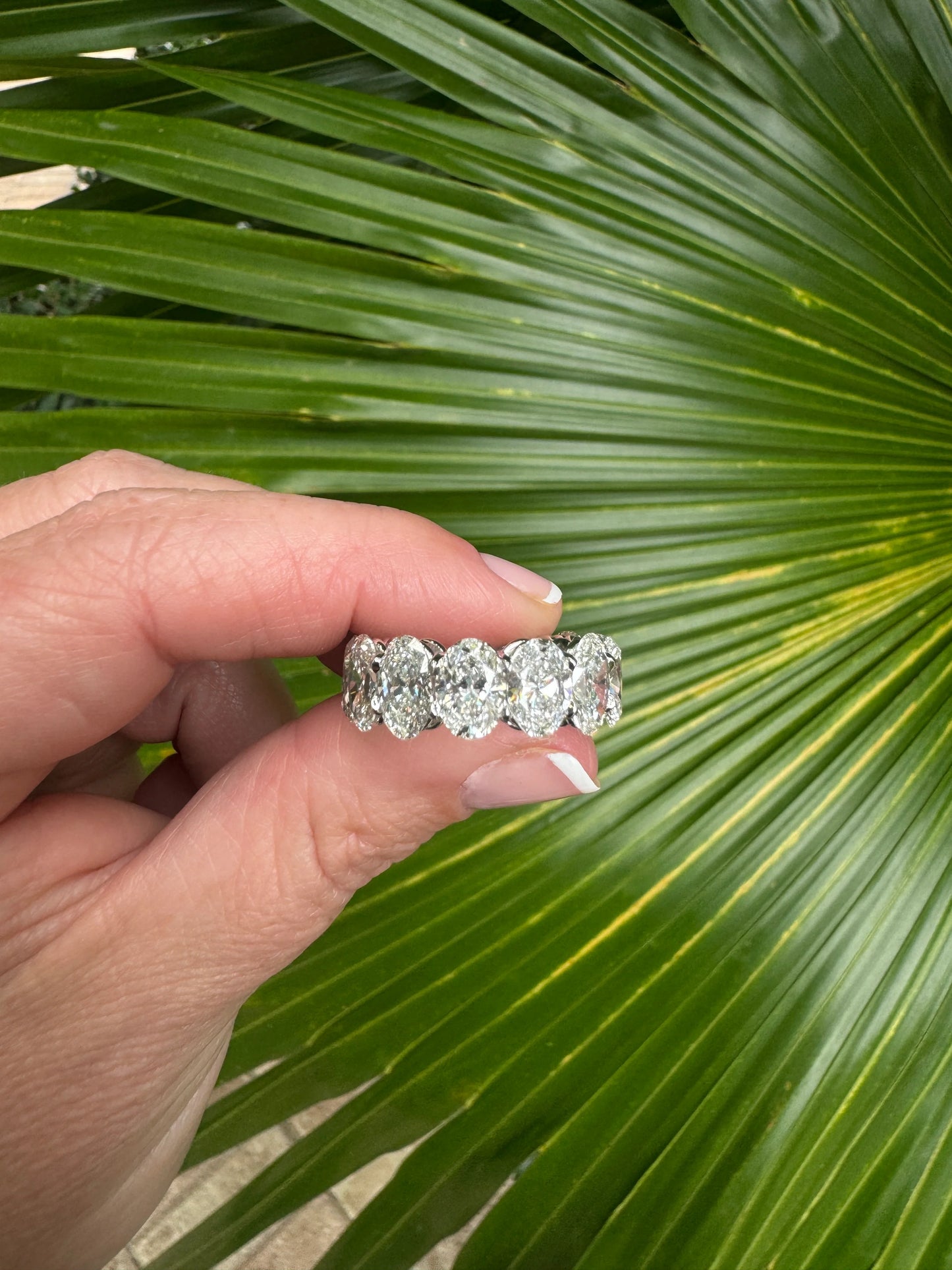 13.7 CTW Oval Eternity Band