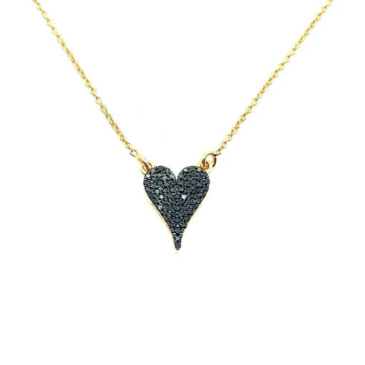 Black Heart Necklace