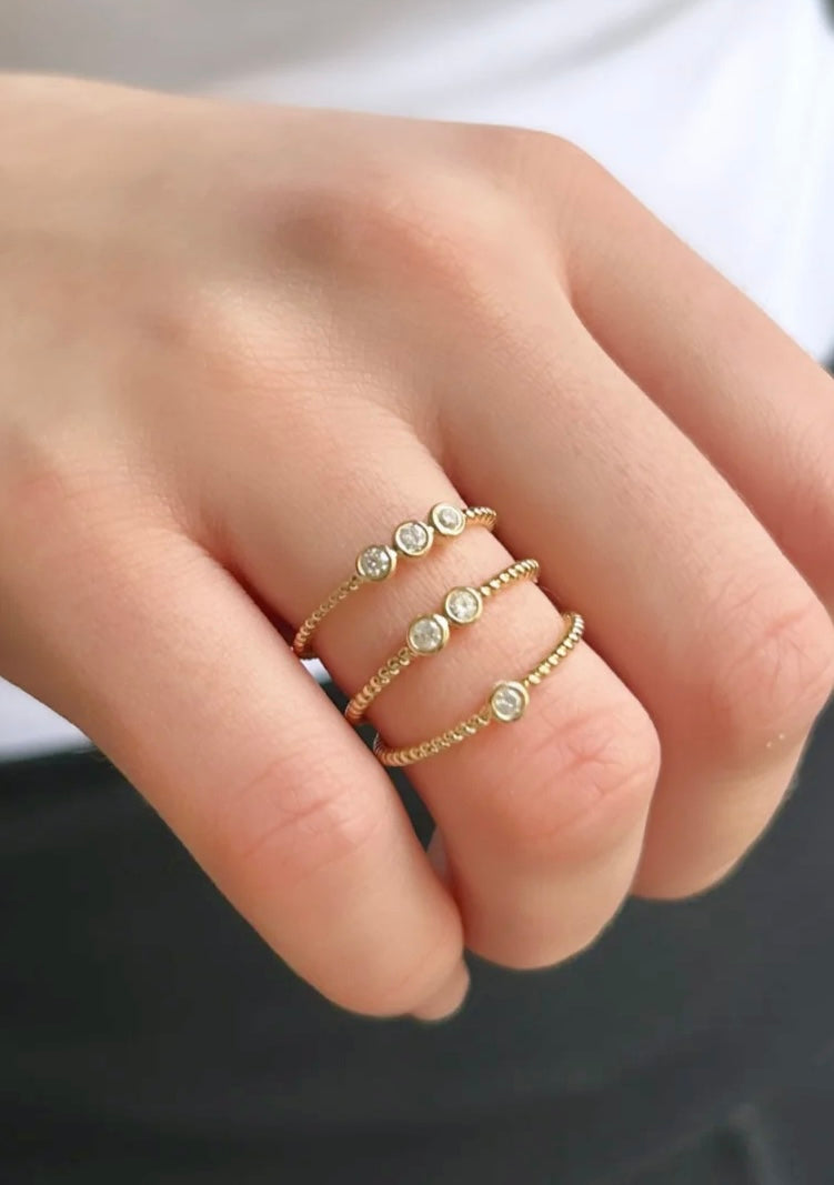 Stackable 3 Ring Set