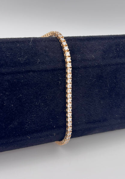 3 CTW Lab Grown Diamond Tennis Bracelet