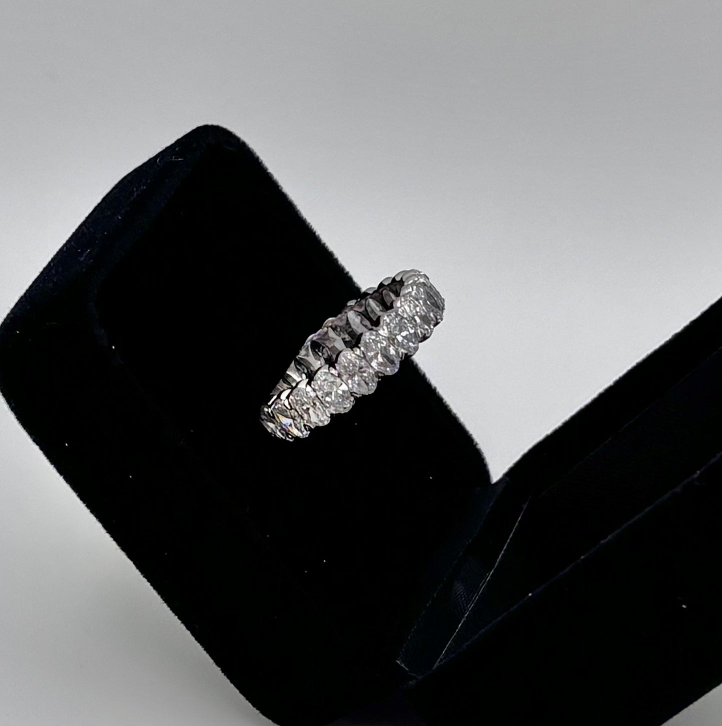 4 CTW Lab Grown Oval Eternity Band