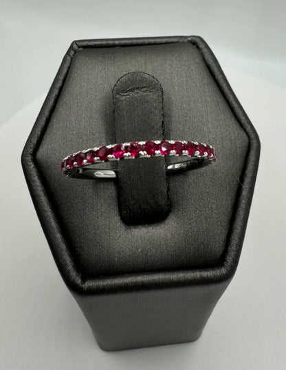 Emerald and Ruby Stacking Rings