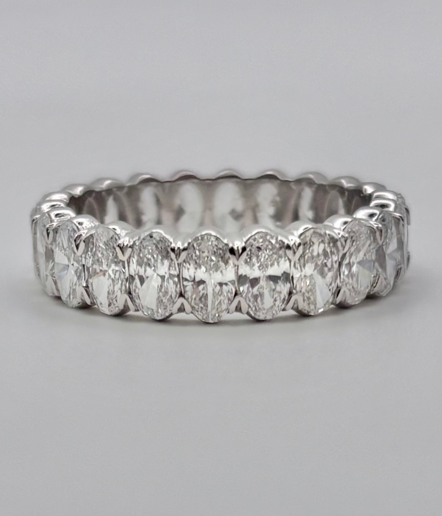 4 CTW Lab Grown Oval Eternity Band