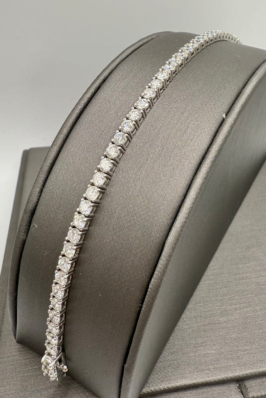 5.5 CTW Natural Diamond Tennis Bracelet