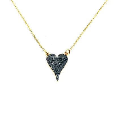 Black Heart Necklace
