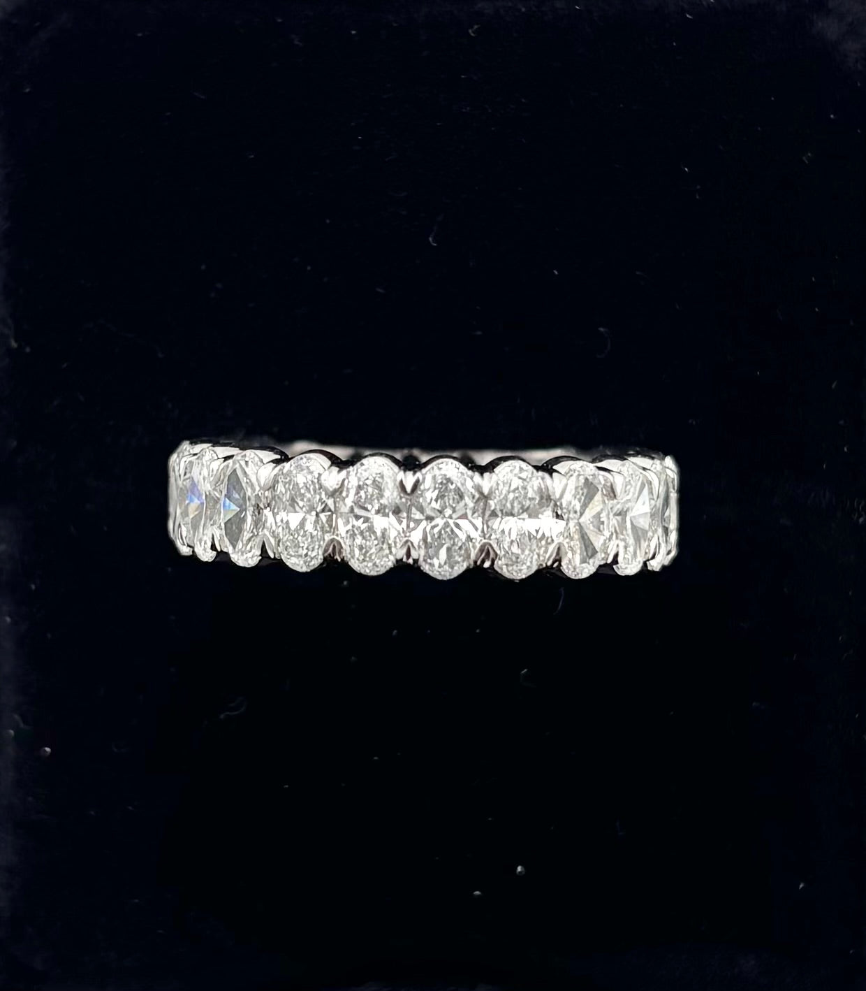 4 CTW Lab Grown Oval Eternity Band