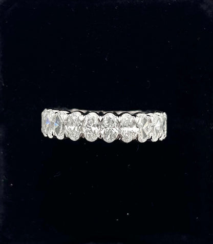 4 CTW Lab Grown Oval Eternity Band