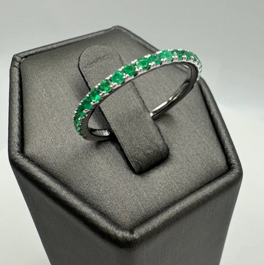 Emerald and Ruby Stacking Rings