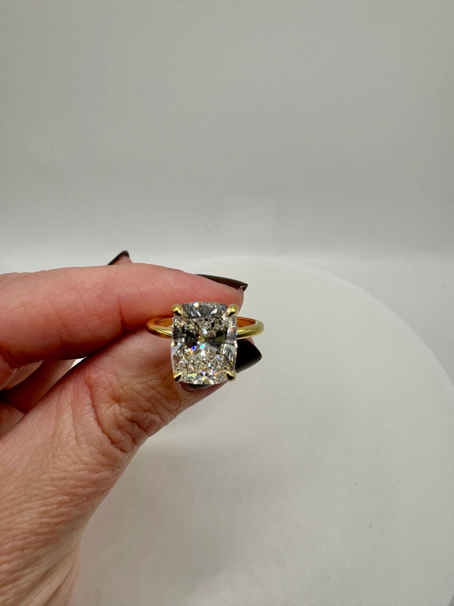 3.60 CTW Cushion Solitaire