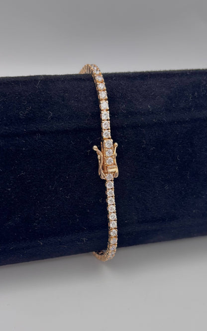 3 CTW Lab Grown Diamond Tennis Bracelet