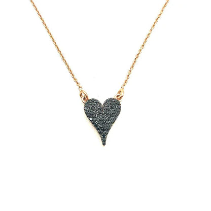 Black Heart Necklace