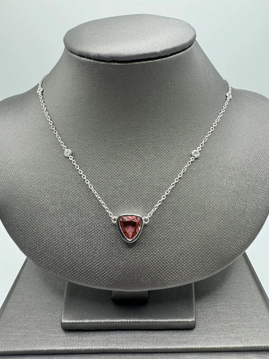 2.5 Ct Bullet Tanzanite Necklace