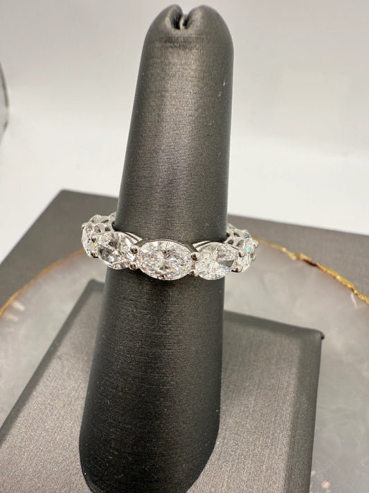 5.5 CTW East/West Oval Cut Eternity Band