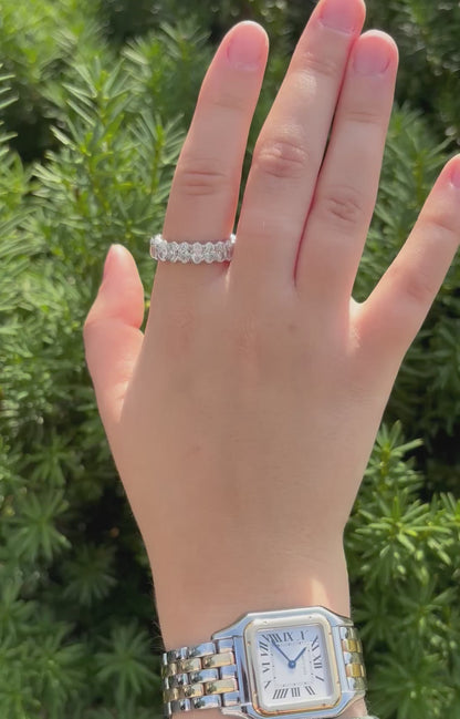 4 CTW Lab Grown Oval Eternity Band
