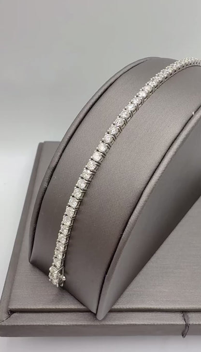 5.5 CTW Natural Diamond Tennis Bracelet